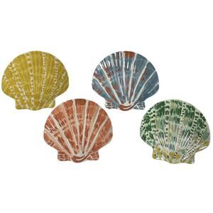 Threshold Coastal 4pk 9" Melamine Shell Appetizer Plates Set